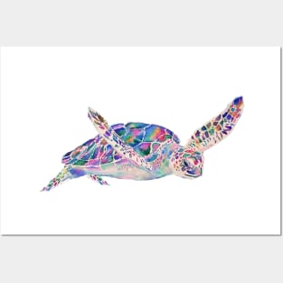 Sea Turtle Painting Posters and Art